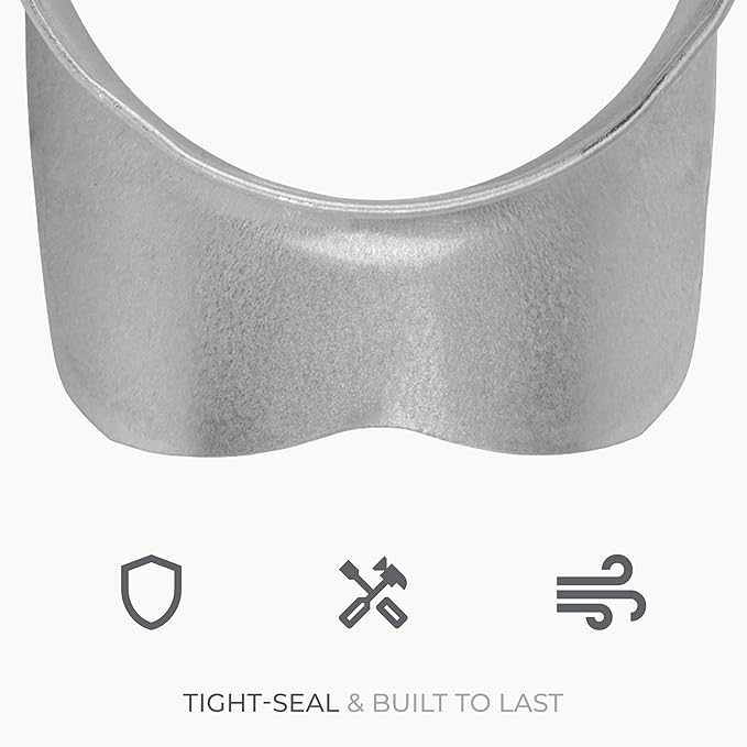 Galvanized Steel Saddle Takeoff – Round 90 Degree Splitter for 4” Duct with 4" Outlet Branch Connector - Range Hood Duct Adapter - Heavy Duty Supply/Exhaust Air Ventilation Duct Work Collar