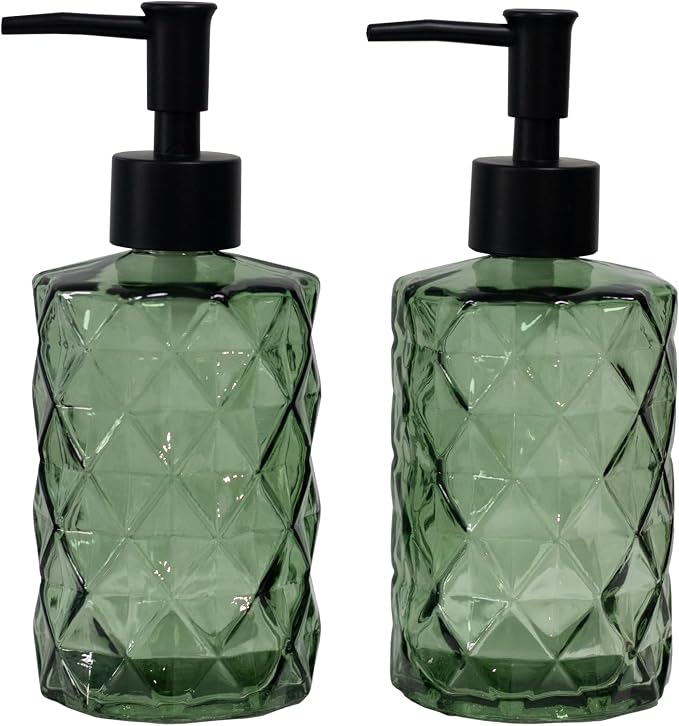 YYTSGG Green Glass Soap Dispenser by YYTSGG