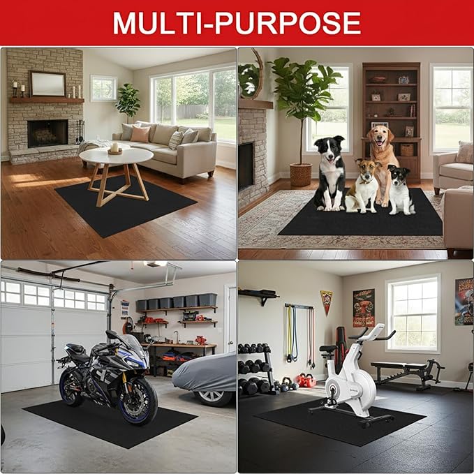 Golener Oil Spill Mat - Garage Floor Mat, Absorbent Oil Pad, Premium Maintenance Mat, Waterproof, Contain Liquid, Protect Garage Surface from Spill & Stain, Reusable, Washable, Durable, Black, 29”x36”