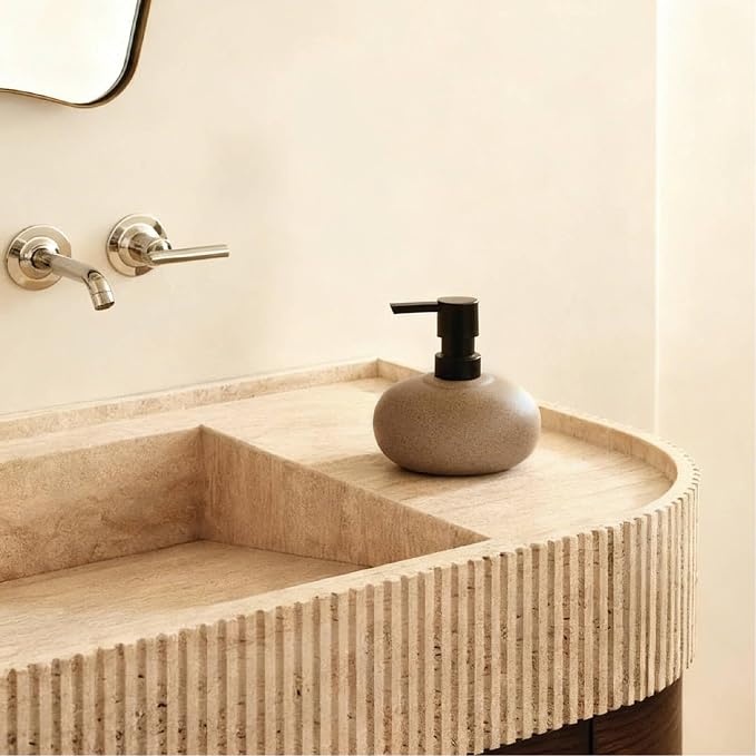 10oz Ceramic Hand Soap Dispenser, Elegant Liquid Soap Dispenser - Image 6