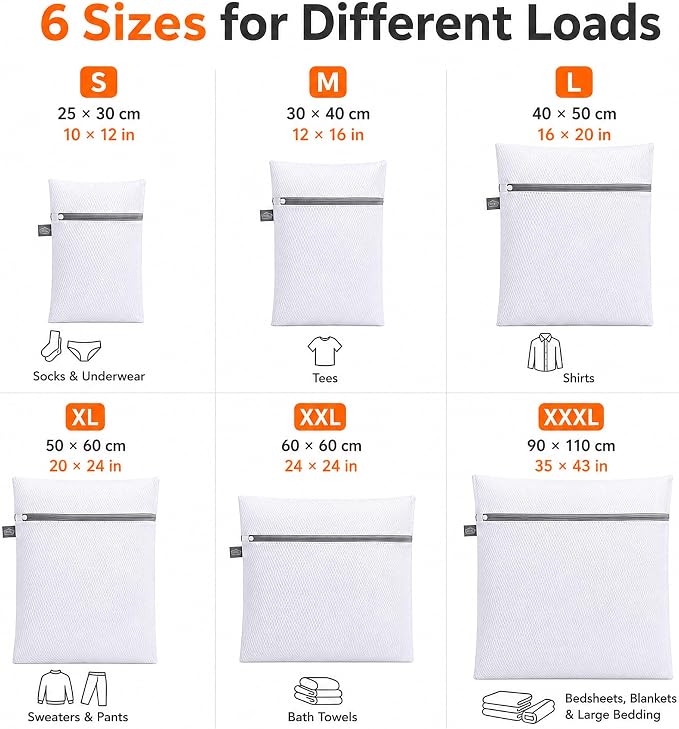 Kimmama Laundry Bags Mesh Wash Bags, Garment Bag - Image 6