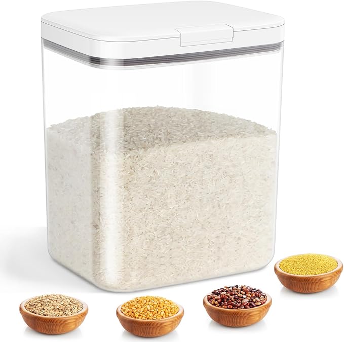 11 Lbs Rice Storage Container 5.8Qt Flour Sugar Containers by TBMAXS