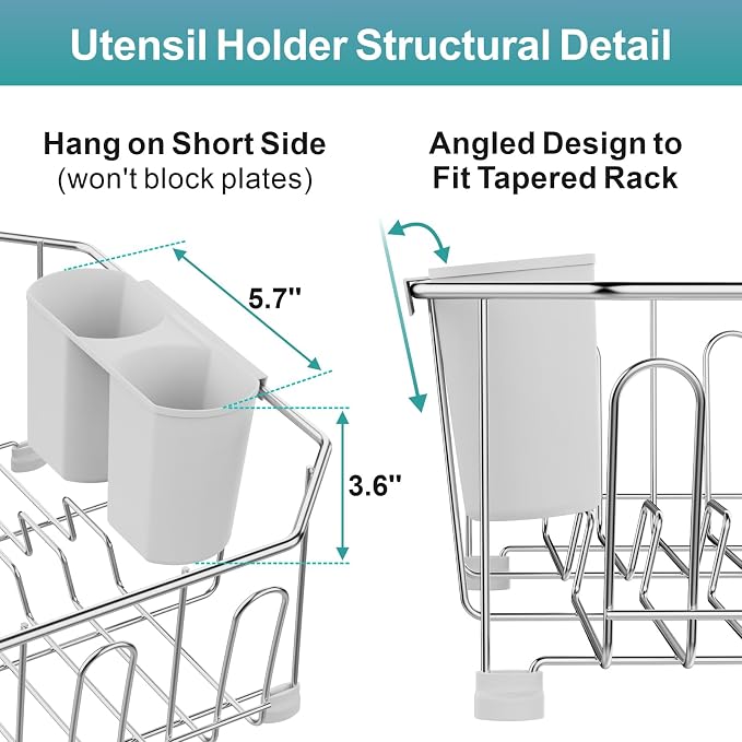 GSlife Small in Sink Dish Drying Rack - Image 7