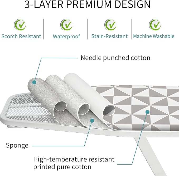 Geometric Ironing Board Cover and Pad - Image 3