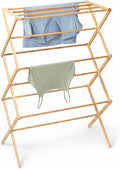 Honey-Can-Do Collapsible Bamboo Drying Rack – Sturdy & Foldable Laundry Drying by Honey-Can-Do