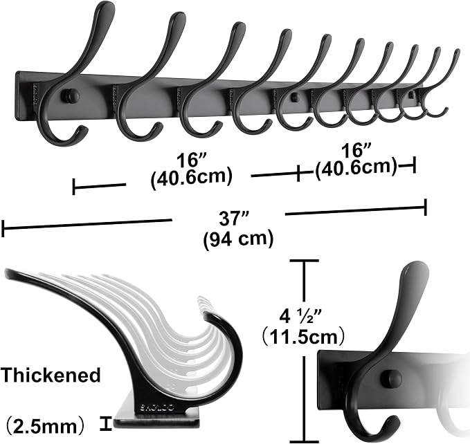 SKOLOO Coat Rack Wall Mounted - Image 6