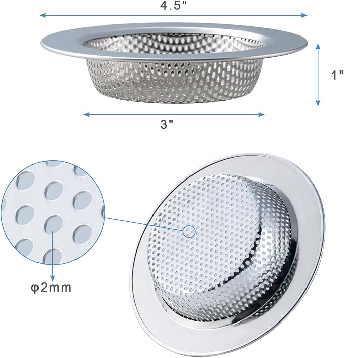2 Pcs Sink Strainer Double-Layer Safe Design - Image 4