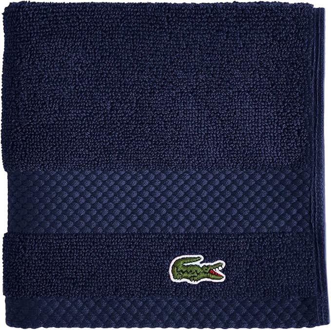 Lacoste Heritage 100% Supima Cotton Wash Cloth 13" x 13", Premium Super Soft by Unknown
