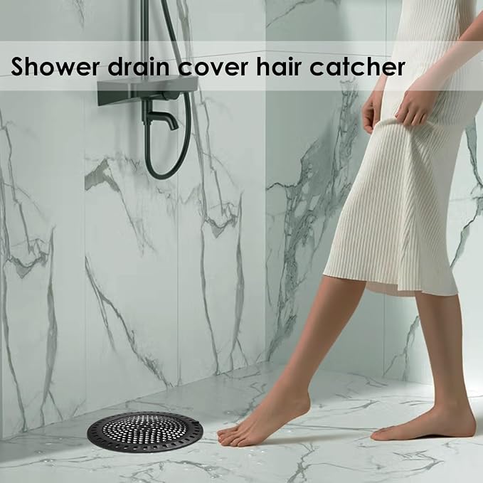 Huntonry Hair Catcher Shower & Tub Drain Protector, Bathtub & Sink Drain - Image 5