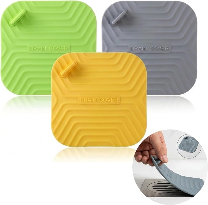 3 Pack 5.9 x 5.9 Bathtub Drain Stopper Covers by Unknown