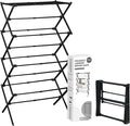ZOES HOMEWARE 4-Tier Clothes Drying Rack, 4ft High Foldable Drying Rack Clothing by ZOESHOMEWARE