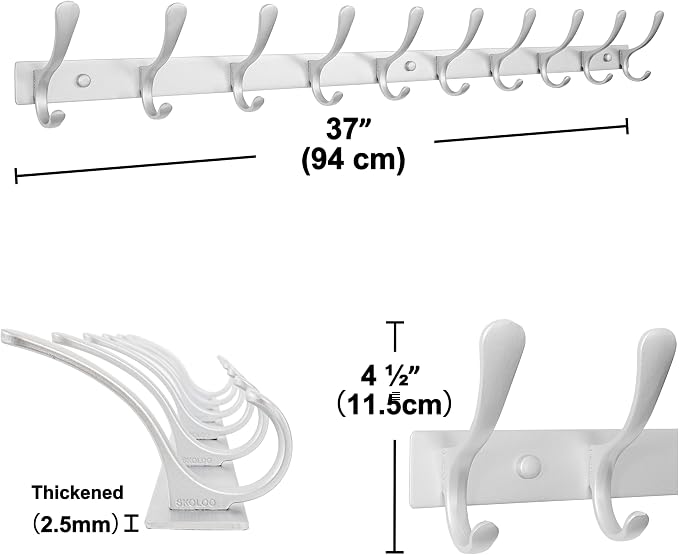 SKOLOO Coat Rack Wall Mounted - Image 5
