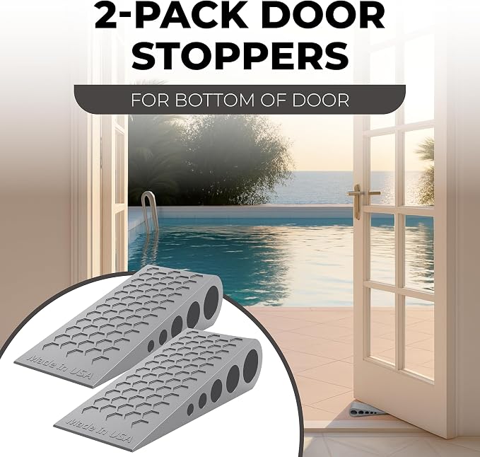Door Stoppers for Bottom of Door Premium Floor Rubber Door Stop Wedge Made in - Image 7