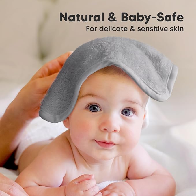 6-Pack Baby Washcloths, Soft Absorbent Washcloths - Image 5