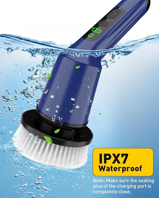 Electric Spin Scrubber for Bathroom, Shower Scrubber - Image 7