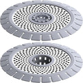 QAP Shower Drain Hair Catcher, Stainless Steel Bathtub Strainer 2-Pack | by qApqualityartPractical