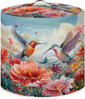 Flashideas Hummingbird Floral Pressure Cooker Cover for Women Insulated Rice Cooker Cover with Easy to Clean Lining Stain Resistant Dust Cover with Pockets for Instant Pot 6 Quart Appliance Cover