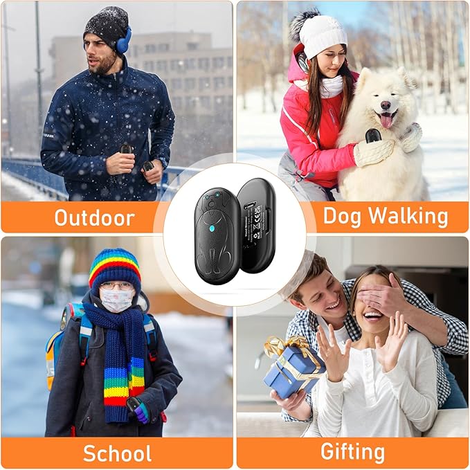 AI Hand Warmers Rechargeable 2 Pack, 6000mAh Electric Pocket Heater with 20H Heating, 3 Levels, Snap-On 2-in-1 Design, Winter Gift for Men & Women, Hiking, Hunting, Outdoor