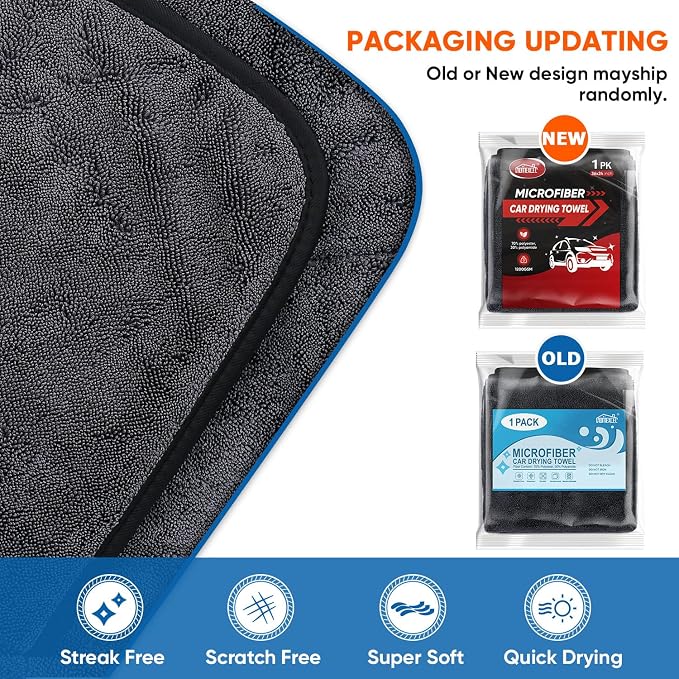 HOMEXCEL Car Drying Towel, SUV | Professional Microfiber Drying Towels - Image 6