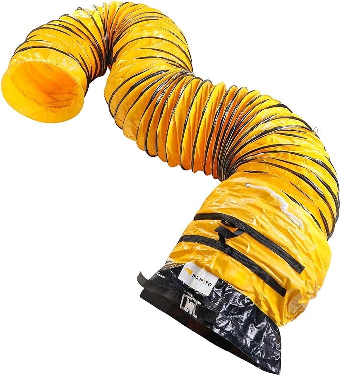 MOUNTO 25FT PVC Flexible Duct Hosing for Exhaust Fan (18inch)