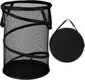 BATTOO Black Large Collapsible Laundry Basket Foldable Mesh Pop Up Hamper by BATTOO