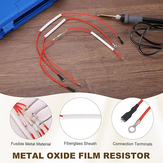 MECCANIXITY Universal Rice Cooker Temperature Fuse, 172°C 10A 250V Metal Thermal Fuse with Terminal and Ring Terminal Fiberglass Sleeving for Electric Pressure Cooker Repair Part