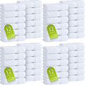 Wealuxe White Washcloths 48 Pack by WhiteClassic