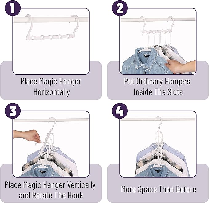 Mr. Pen- Space Saving Hangers, 360° Rotating Hooks - Image 5