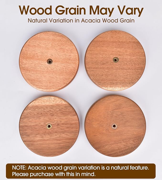KitchLife Acacia Wooden Paper Towel Holder Countertop - Image 5