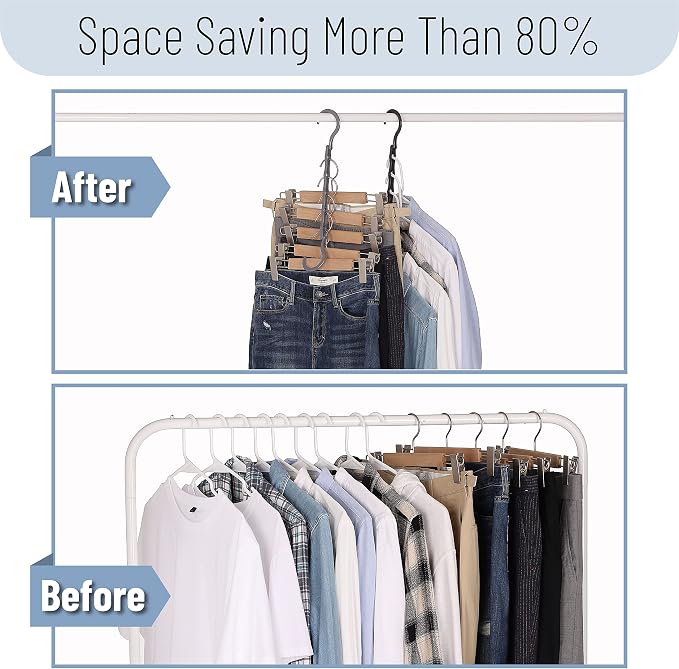 Mr. Pen- Space Saving Hangers, 360° Rotating Hooks | Magic Cascading Hanger - Image 7