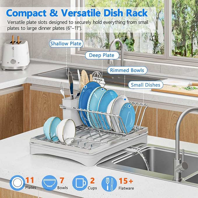 ANTOPY 304 Stainless Steel Dish Drying Rack - Image 6