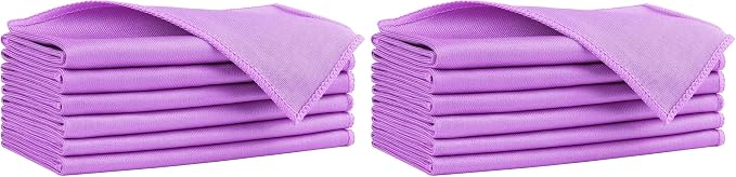 HOMEXCEL Glass Cleaning Cloths 6PK, Streak Free Towel by HOMEXCEL