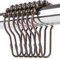 Shower Curtain Hooks Rings, Rustproof Metal Shower Curtain Rings by Unknown