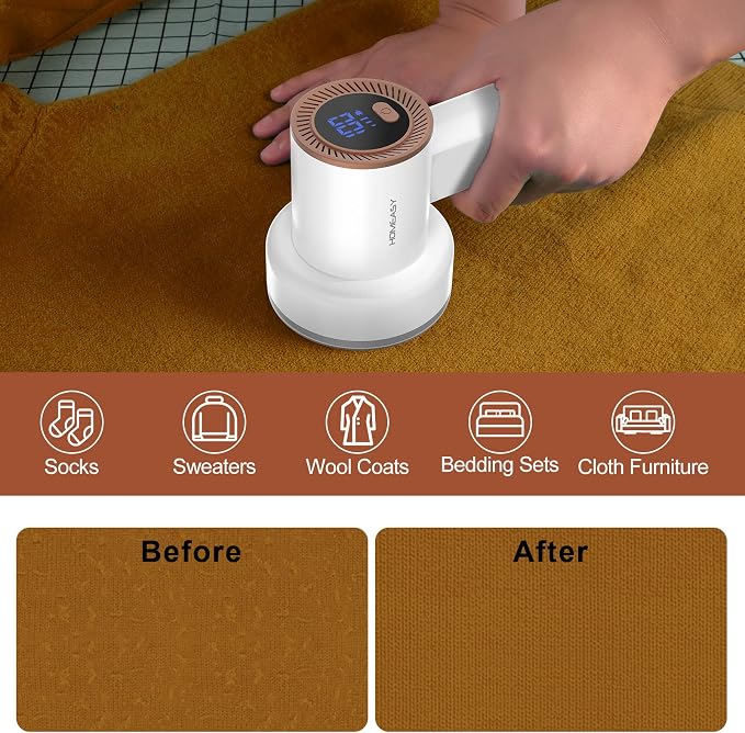 HOMEASY Fabric Shaver, Rechargeable Lint Remover - Image 5