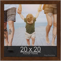 wallsthatspeak 20x20 Mocha Walnut Picture Frame for Puzzles Posters Photos or Artwork