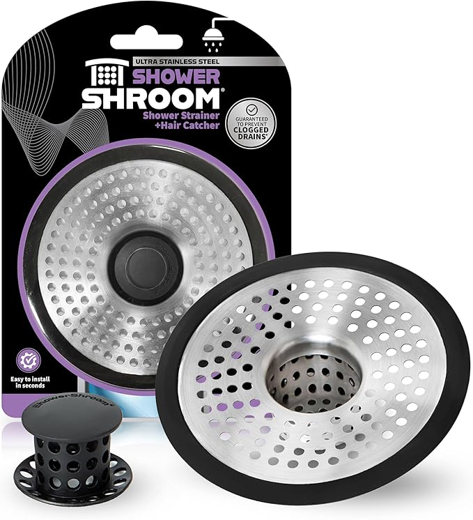 ShowerShroom SHSULT755 Ultra Revolutionary Shower Hair Catcher Drain Protector by TubShroom