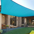 LOVE STORY Custom Size 7' x 21' Turquoise Blue Sun Shade Sail Canopy Commercial Rectangle Sail Shade Fabric for Patio Garden Backyard Pool (Customized)