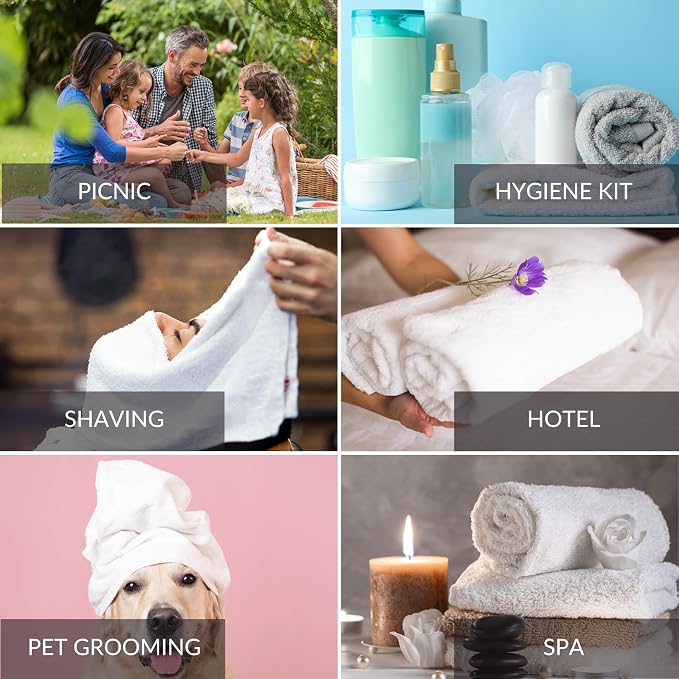 White 16x27 Inch Cotton Blend Economy Hand Towels Salon/Gym/Hotel Super use - Image 3
