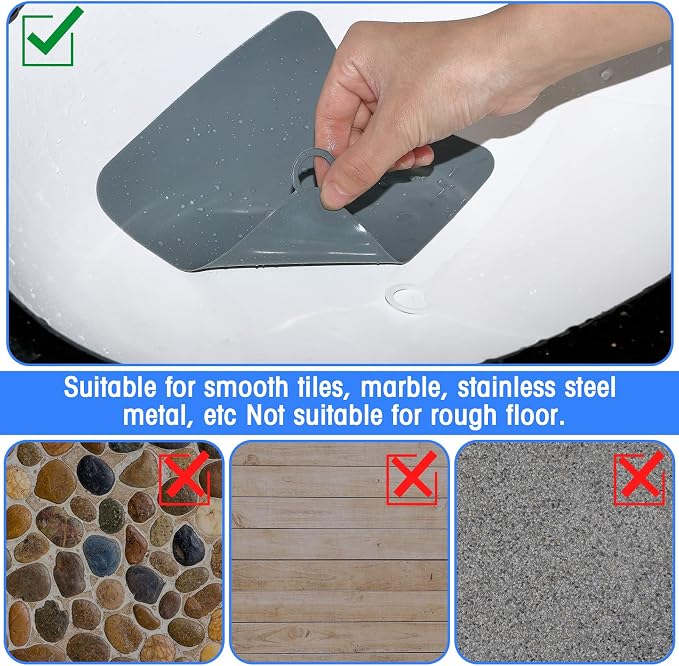 6 Pack Drain Covers for Bugs, 6 X 6 Inch, Anti Odor and Cockroach, Kitchen - Image 4