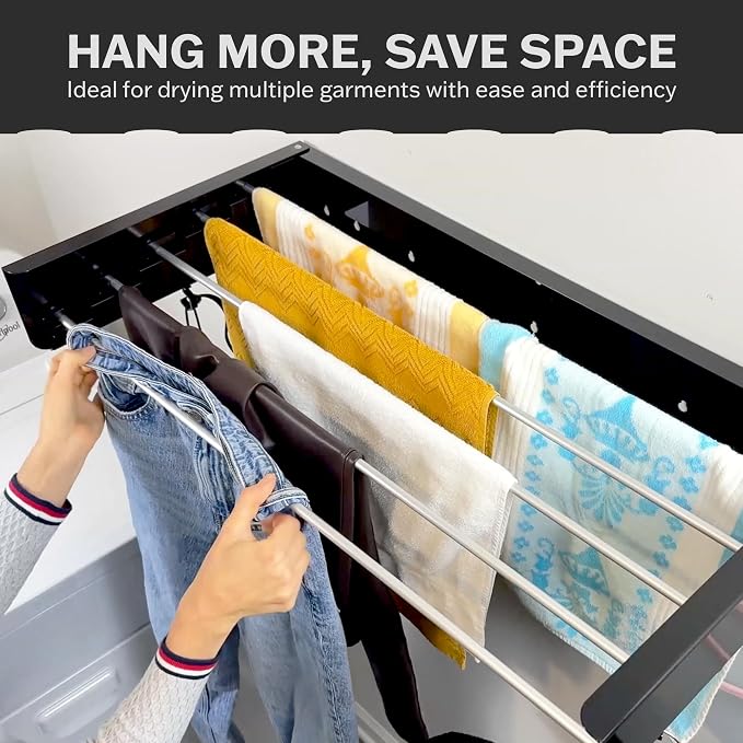 Foldable Wall Mounted Drying Rack - Image 4