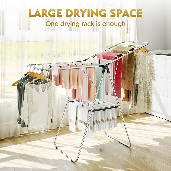 Large Stainless Steel Clothes Drying Rack | Drying Rack Clothing - Image 8