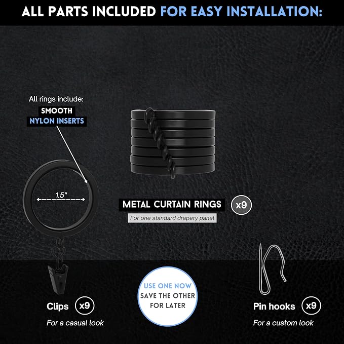 BlastHome® Luxury Curtain Rings - Image 4