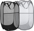Pop Up Laundry Hampers, Collapsible Mesh Laundry Baskets by Buenod