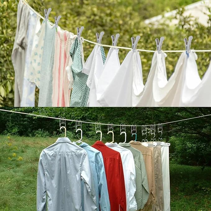 32Ft Portable Travel Clothesline Caudblor Adjustable Camping Clothes Laundry - Image 6