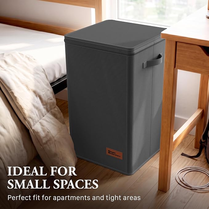 Simple Houseware Foldable Laundry Hamper Basket - Image 7