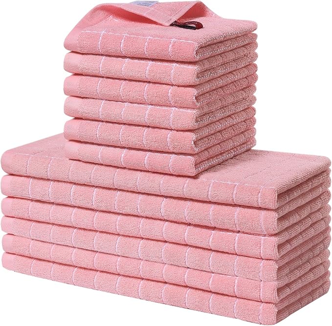 Homaxy Kitchen Towels and Dishcloths Set by Homaxy
