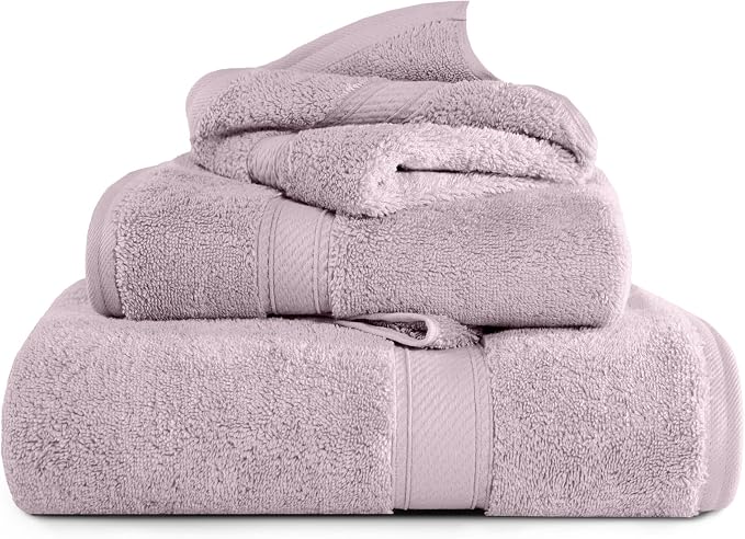 SUPERIOR Egyptian Cotton Ultra Plush & Absorbent, 3 Piece Set, Soft Luxury by SUPERIOR