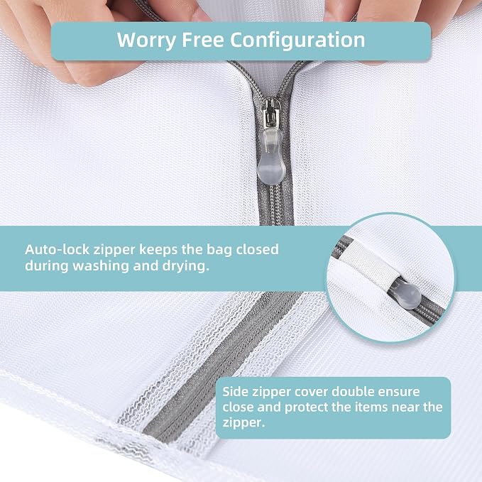GOGOODA Mesh Laundry Bags for Delicates Durable Protective Wash Bags - Image 4