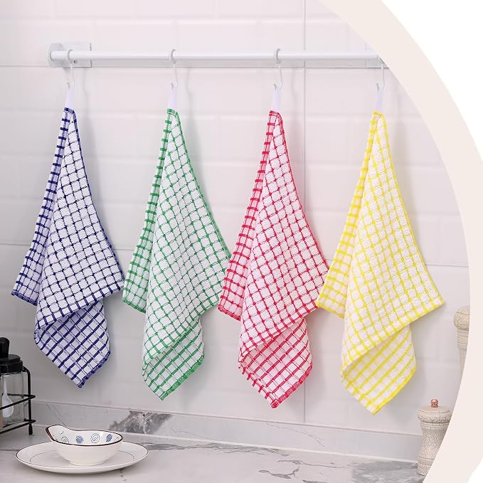 Kitinjoy Cotton 8 Pack Terry Kitchen Dish Cloths - Image 7