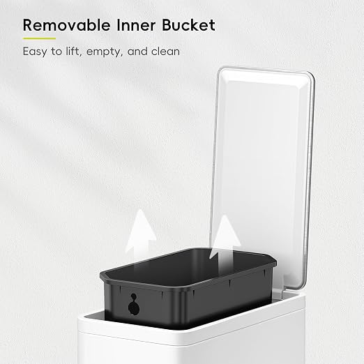 EKO Slim Small Bathroom Trash Can - Image 3